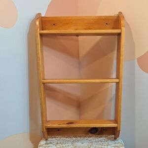 Wooden Wall Display Shelf